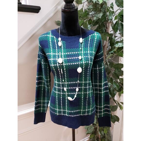 Crown & Ivy Womens Multicolor 100% Acrylic Round Neck Long Sleeve Sweater Size M - Picture 1 of 10